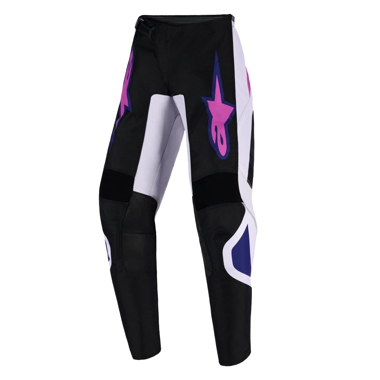 Alpinestars 2026 Youth Fluid Grid Motocross Pants Black Light Grey Purple